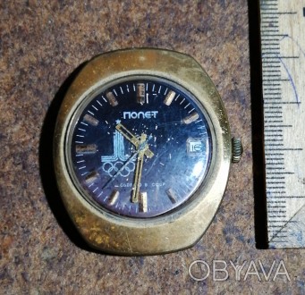 Годинник  наручний  Полёт , СРСР , позолочений  . Покриття  -  Au 10  , стан  - . . фото 1