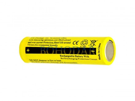 АКУМУЛЯТОР (АКУМУЛЯТОРНА БАТАРЕЙКА, БАТАРЕЯ)
RAKIETA YELLOW 18650 12000 MAH
5 ШТ. . фото 4