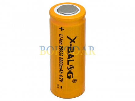 АКУМУЛЯТОР (АКУМУЛЯТОРНА БАТАРЕЙКА, БАТАРЕЯ)
X-BALOG 26650 8800 MAH
LI-ION 4.2V . . фото 5