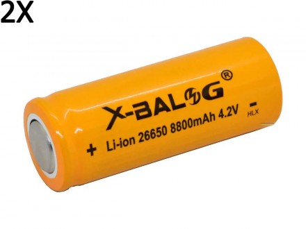 АКУМУЛЯТОР (АКУМУЛЯТОРНА БАТАРЕЙКА, БАТАРЕЯ)
X-BALOG 26650 8800 MAH
LI-ION 4.2V . . фото 2