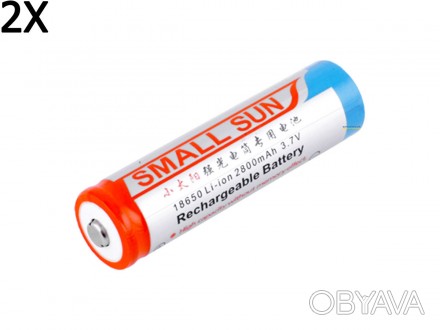 АКУМУЛЯТОР (АКУМУЛЯТОРНА БАТАРЕЙКА, БАТАРЕЯ)
SMALL SUN 18650 2800 MAH
2 ШТУКИ LI. . фото 1