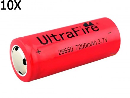 АКУМУЛЯТОР (АКУМУЛЯТОРНА БАТАРЕЙКА, БАТАРЕЯ)
ULTRAFIRE 26650 7200 MAH
LI-ION 3.7. . фото 2