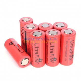 АКУМУЛЯТОР (АКУМУЛЯТОРНА БАТАРЕЙКА, БАТАРЕЯ)
ULTRAFIRE 26650 7200 MAH
LI-ION 3.7. . фото 6