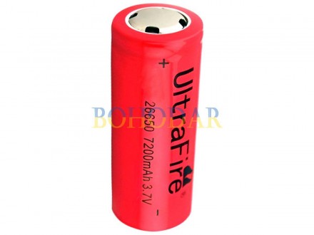 АКУМУЛЯТОР (АКУМУЛЯТОРНА БАТАРЕЙКА, БАТАРЕЯ)
ULTRAFIRE 26650 7200 MAH
LI-ION 3.7. . фото 3