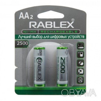 ПРОФЕСІЙНИЙ АКУМУЛЯТОР (АКУМУЛЯТОРНА БАТАРЕЙКА, БАТАРЕЯ)
RABLEX AA (HR6) 2500 MA. . фото 1