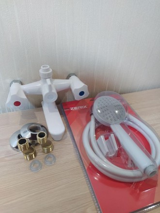 Змішувач для ванни з термопластичного пластику SW Omega 142 white-002
Гарний виб. . фото 8