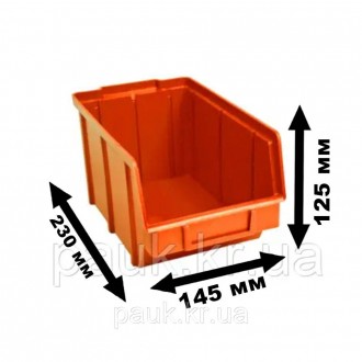 Метизний ящик 701
(230х145х125 мм)
Метизний ящик для дрібних металовиробів з пол. . фото 3