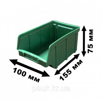 Контейнер на стелаж метизний 702
(155х100х75 мм)
Ящик для метизів - дрібних мета. . фото 3