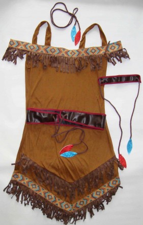 Сукня карнавальна жіноча Покахонтас Принцеси Дикого Заходу з головним убором
ПО. . фото 4