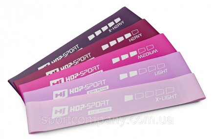 HS-L650RLP рожевого кольору від Hop-Sport - це набір з п'яти резинок з різним рі. . фото 5