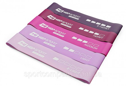 HS-L650RLP рожевого кольору від Hop-Sport - це набір з п'яти резинок з різним рі. . фото 4