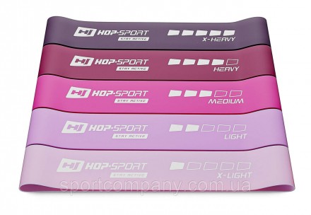 HS-L650RLP рожевого кольору від Hop-Sport - це набір з п'яти резинок з різним рі. . фото 2
