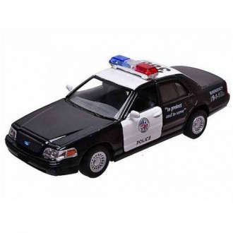 Машинка KINSMART "Ford Crown Victoria" Поліція. Машинка металева, інерційна. Две. . фото 2