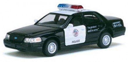 Машинка KINSMART "Ford Crown Victoria" Полиция. Машинка металлическая, инерционн. . фото 3