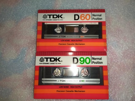 2 аудио кассеты TDK D 90 + TDK D 60 - 1982 г MADE IN JAPAN Запечатаны. . фото 3