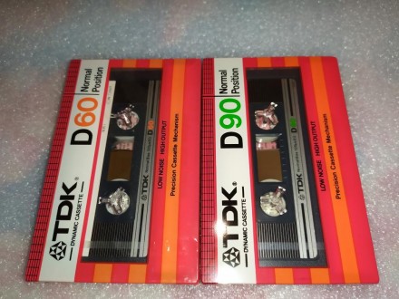 2 аудио кассеты TDK D 90 + TDK D 60 - 1982 г MADE IN JAPAN Запечатаны. . фото 2
