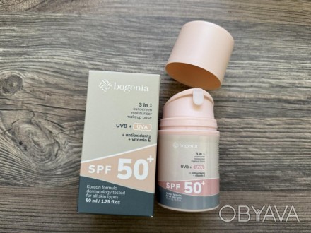 BG422 Сонцезахисний крем для обличчя Bogenia Sunscreeen Face Cream SPF 50+