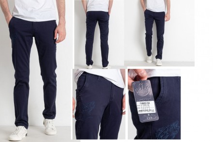 Джинсы, брюки мужские коттоновые стрейчевые демисезонные FANGSIDA, Турция, 98% к. . фото 3