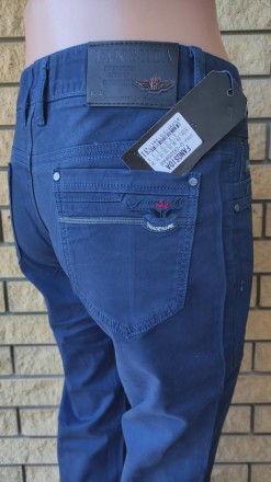 Джинсы, брюки мужские коттоновые стрейчевые демисезонные FANGSIDA, Турция, 98% к. . фото 9