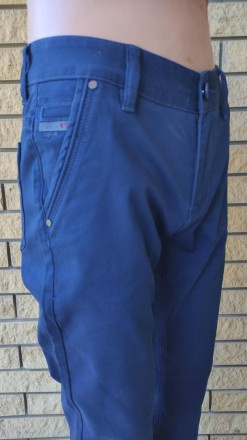 Джинсы, брюки мужские коттоновые стрейчевые демисезонные FANGSIDA, Турция, 98% к. . фото 8