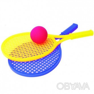 Набор для тенниса маленький. 2 пластиковые ракетки и мягкий, поролоновый мячик.
. . фото 1