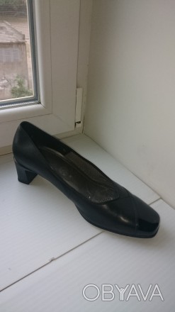 Туфли Ara женские модельные. Размер 42, длина по стельке 28см. Цвет чёрный. Мате. . фото 1