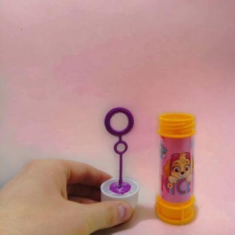 Детские мыльные пузыри, объем бутылочки - 60 мл. Бутылочка выполнена в ярком диз. . фото 3