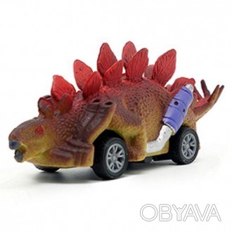 Коллекционная машинка серии "Jurassik Car". Выполнена в виде динозавра, хорошо д. . фото 1
