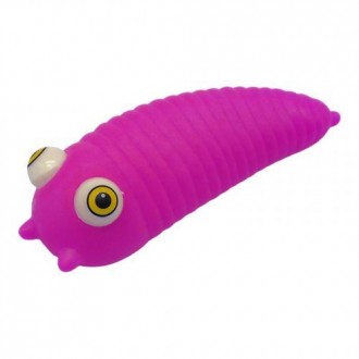 Оригинальная резиновая игрушка-антистресс "Popping eyes" в виде гусеницы. Если с. . фото 2