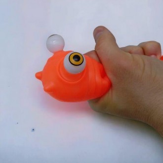 Оригинальная резиновая игрушка-антистресс "Popping eyes" в виде гусеницы. Если с. . фото 3