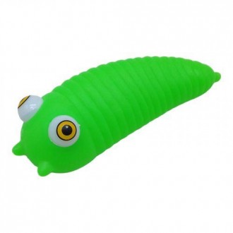 Оригинальная резиновая игрушка-антистресс "Popping eyes" в виде гусеницы. Если с. . фото 2