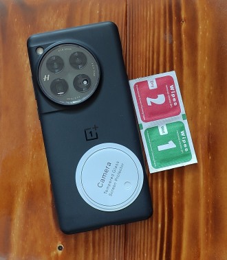 Продаётся защита камер на OnePlus 12, прозрачное закалённое стекло. Данное стекл. . фото 2