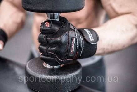 Рукавички для важкої атлетики Power System Ultimate Motivation PS-2810 Black Red. . фото 11