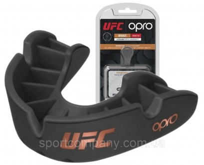 Капа OPRO Junior Bronze UFC Hologram Black (art.002264001)
для боксу та єдинобор. . фото 2