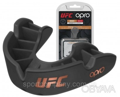Капа OPRO Junior Bronze UFC Hologram Black (art.002264001)
для боксу та єдинобор. . фото 1