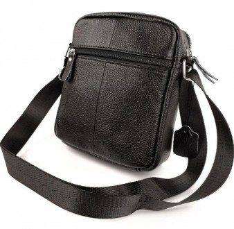 Классическая мужская кожаная сумка через плечо Tiding Bag M38-1031A черная
 
 
Х. . фото 7