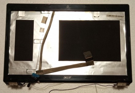 Верхня частина корпуса (кришка, рамка, петлі, шлейфи, вебкамера) з ноутбука ACER. . фото 3