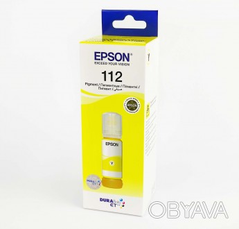 Оригінальне пігментне чорнило Epson 112 для:
Epson L6460 / L6490 / L6550 / L6570. . фото 1
