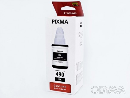 Оригінальне чорнило Canon PIXMA Gl-490 BK для:
Canon PIXMA G1400 / G1410 / G1411. . фото 1