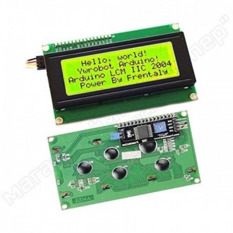 ДИСПЛЕЙ СИМВОЛЬНИЙ LCD 2004 I2C, зелений фон. Кропивницький. фото 1 ДИСПЛЕЙ СИМВОЛЬНИЙ LCD 2004 I2C, зелений фон. Кропивницький. фото 1
