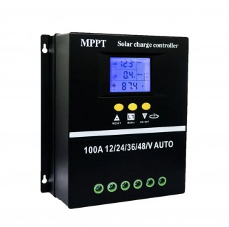 Y&H 100A MPPT Солнечный контроллер заряда 12V 24V 36V 48V с ЖК-дисплеем интеллек. . фото 2