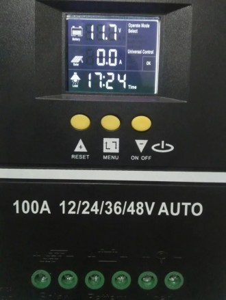 Y&H 100A MPPT Солнечный контроллер заряда 12V 24V 36V 48V с ЖК-дисплеем интеллек. . фото 9