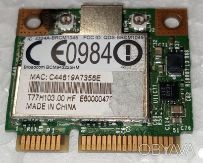 WIFI адаптер з ноутбука ACER ASPIRE 7551G 7741G Broadcom BCM943225HM T77H103

. . фото 1