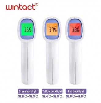 Бесконтактный инфракрасный медицинский термометр (пирометр) 0~100°C, WINTACT WT3. . фото 3