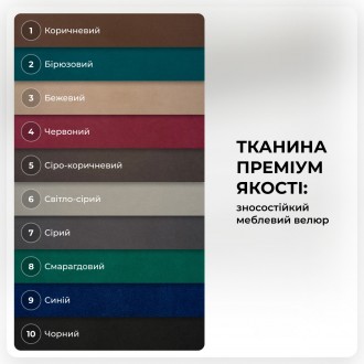 Пуф-трансформер 5в1 зі столиком каретна стяжка Чорний каркас вибір. . фото 10