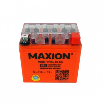 Мото акумулятор GEL YTX 5L-BS MAXION (12V, 5A). . фото 7