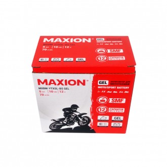 Мото акумулятор GEL YTX 5L-BS MAXION (12V, 5A). . фото 5