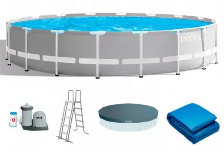 Бассейн Prism Frame Pool Intex 26732 - бассейн быстро устанавливается на горизон. . фото 2