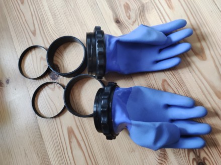 Si-Tech Quick Dry сухие перчатки, система колец сухого гидрокостюма. . фото 3