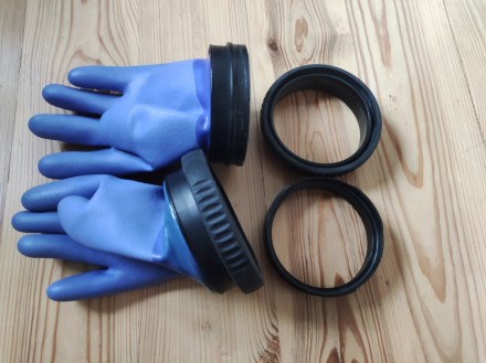 Si-Tech Quick Dry сухие перчатки, система колец сухого гидрокостюма. . фото 3